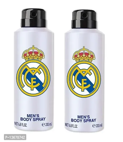 Real Madrid White Combo Pack Of 2 Deodorant Spray - For Men-thumb3