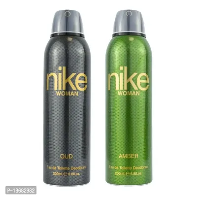 Nike Oud + Amber Deodorant For Woman- Pack Of 2 (200ml Each)