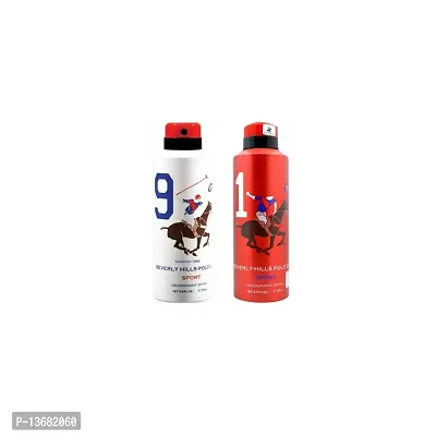 Beverly Hills Polo Club One No.9 and One No.1 Deodorant for Men (Combo Pack of 2)