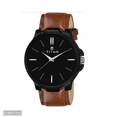 Stylish Brown Analog Watch For Men-thumb0