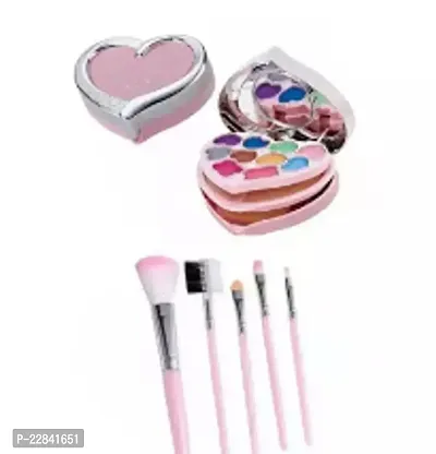 Mini Makeup Kit +5 Pcs Pink Makeup Brush-thumb0