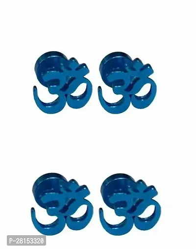 Latest Stainless Steel Earrings  Studs Pack Of 2 Blue