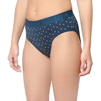 Barasti Women's Comfortable Printed Cotton Hipster Panties (Pack of 1) (POLO_Blue)-thumb4