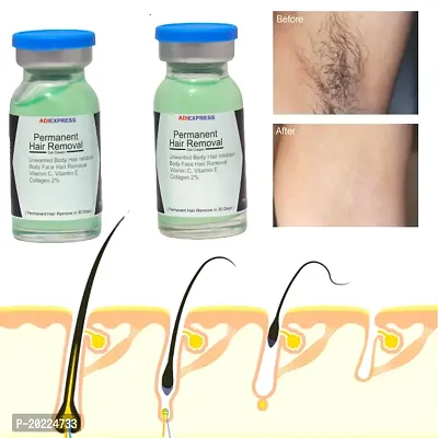 unwanted face hair remover for men, unwanted face hair remover for women, unwanted hair remover for men, unwanted hair remover for men permanent (10ml x 2 pcs )