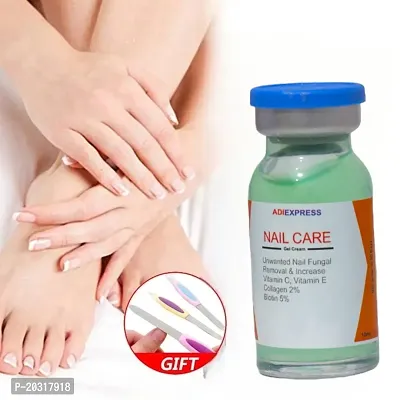 nail polish/ nail art kit/ nail repair serum/ nail serum/ green nail polish/ nail repair growth serum/ nail repair (`10ml x 2 pcs )-thumb0