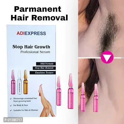 stop hair permanent hair removal oil, stop hair growth, hair growth stop cream, body hair remover cream for women permanent (5ml 4pcs)