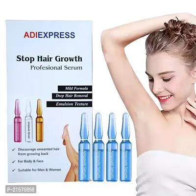 stop hair growth/ stop hair growth cream/  stop facial hair growth cream/ unwanted hair removal cream permanent (5ml 4pcs)