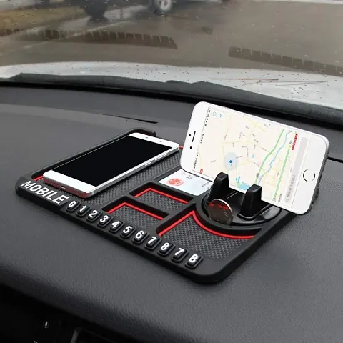 Car Accessories Anti-Slip Car Dashboard Mat And Mobile Phone Holder Mount - Universal Non Slip Sticky Rubber Pad For Smartphone, Gps Navigation, God Idols, Toys, Coins