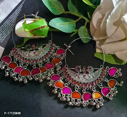 Multicolor Designer Chandbali  Earings