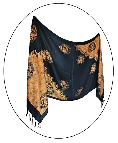 Stylish Satin Printed Stoles for Women