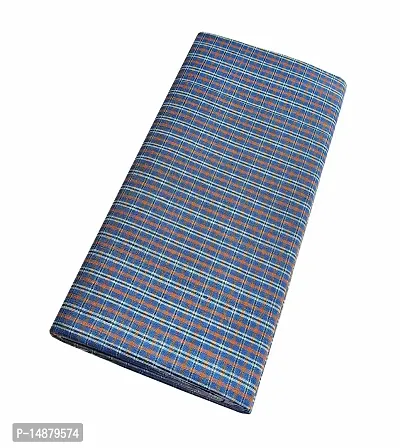 VASTRAM Poly Cotton lunges for Men Free Size Unstitched Lungi Combo Pack of 2 Length: 2 Meters Each (Depends on Design Availability)-thumb3