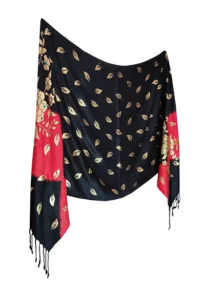 Stylish Satin Printed Stoles for Women