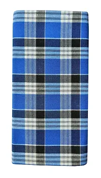 VASTRAM PolyCotton Lungies for Men Free Size Unstitched Lungi Combo Pack of 2 Length 2 Meters Each (Depends on Design Availability)-thumb1