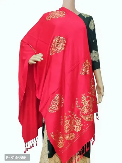 Classic Satin Printed Stoles for Womens
