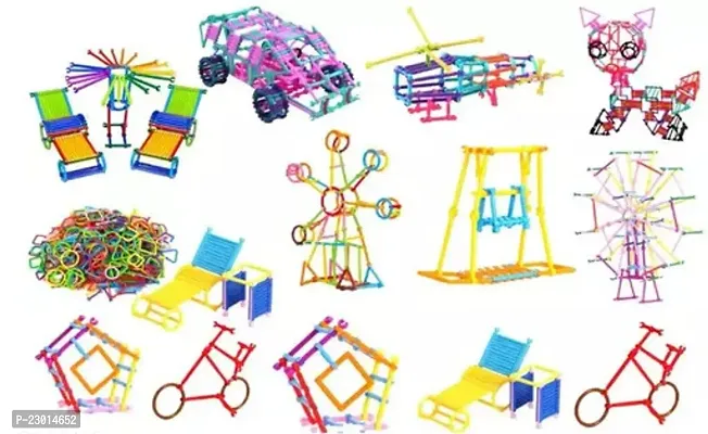Building Blocks For Kids Stick Block Games For Kids Learning Toys For Kids 100Pcs Multicolor