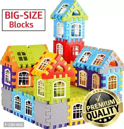 Building Blocks Set Educational Construction Toy Puzzles Learning Activity Game For Kids Toys Toys For Boy Girls Children 50 House Block-thumb0