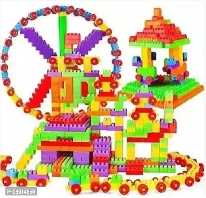 Creative Learning Educational Toy For Kids Puzzle Assembling Shape Building Unbreakable Toy Set 150 Pieces Multicolor Building Toys