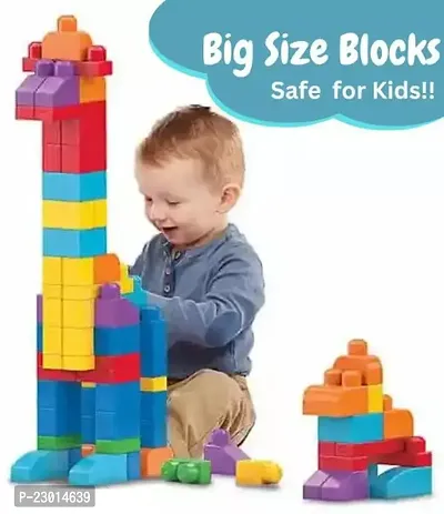 Mega Blocks First Builders Big Building Bag With Big Building Blocks Building Toys For Toddlers 80 Piece-thumb0