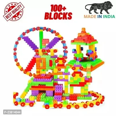 Plastic Small Size Building Blocks For Kids Puzzle Diy Toys For Children Educational And Learning Toy For Kids Girls And Boys 100+ Blocks Building Blocks Block Toys Stylish Blocks-thumb0