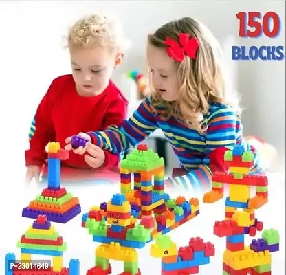 Best Baby Gift Building Blocks Creative Learning Educational Toy For Kids Puzzle Assembling Shape Building Unbreakable Toy Set 50 Pieces Multicolor Building Toys-thumb0