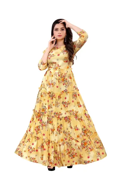 Must Have cotton blend Ethnic Gowns 