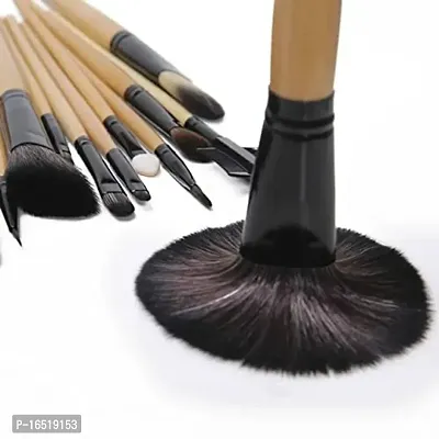 Proffessonal Beauty Makeup Brushes With Pouch, Usage: Professional (Pack of 24)  (Pack of 24)-thumb2