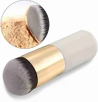 White foundation makeup brush with 2 Blender fuff-thumb1