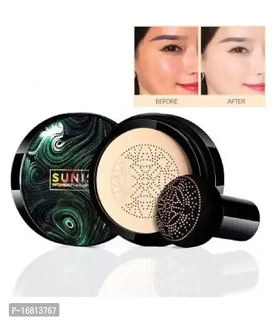 SUNISA Air Cushion BB Cream Isolation BB Nude Concealer Waterproof Liquid Foundation CC Cream  Cream,  with Hello kitty Pink makeup brushes-thumb3