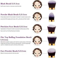 PROFFESSIONAL BEAUTY TYA 6155 MAKEUP KIT  +10 PCS BLACK  MAKEUP  BRUSH  WITH PUFF PACKET MIX COLOR-thumb1