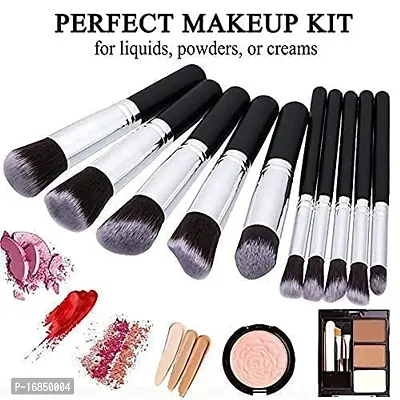 PROFFESSIONAL BEAUTY TYA 6155 MAKEUP KIT  +10 PCS BLACK  MAKEUP  BRUSH  WITH PUFF PACKET MIX COLOR-thumb3