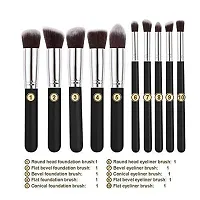 PROFFESSIONAL BEAUTY TYA 6155 MAKEUP KIT  +10 PCS BLACK  MAKEUP  BRUSH  WITH PUFF PACKET MIX COLOR-thumb3