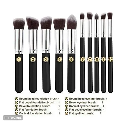 PROFFESSIONAL BEAUTY TYA 6155 MAKEUP KIT  +10 PCS BLACK  MAKEUP  BRUSH  WITH PUFF PACKET MIX COLOR-thumb4