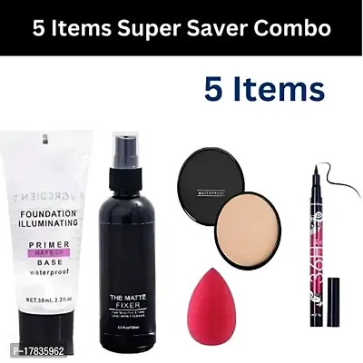 Professional beauty Fixer+ Primer+ Fit me compact+36H with Puff-thumb0