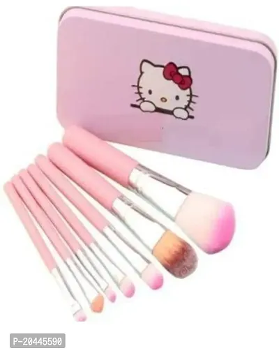 Professional beauty Pink Hello kitty Makeup brush set of 7