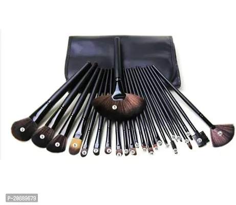 Professional beauty 24 pcs black makeup brushes set of 24-thumb2