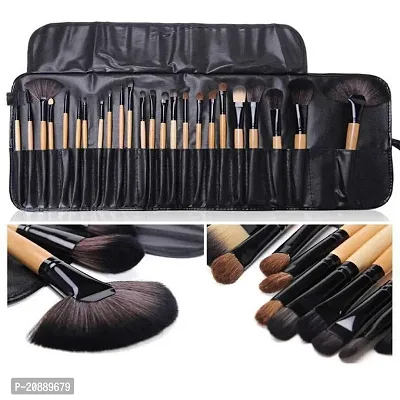 Professional beauty 24 pcs black makeup brushes set of 24-thumb3