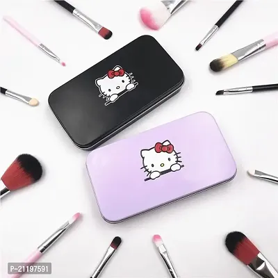 Hello Kitty 7pc Makeup Brushes (PINK+BLACK)  (Pack of 7)