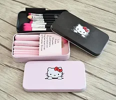 Hello Kitty 7pc Makeup Brushes (PINK+BLACK)  (Pack of 7)-thumb1