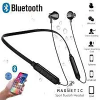 B11 Wireless Bluetooth Neckband in Ear Headphone Stereo Headset with Mic, Vibration Alert for All Smartphones - Multicolor-thumb2