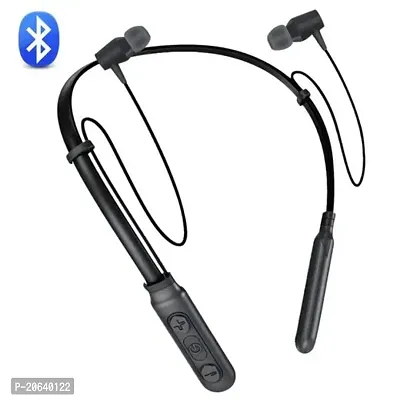 B11 Wireless Bluetooth Neckband in Ear Headphone Stereo Headset with Mic, Vibration Alert for All Smartphones-thumb0