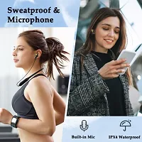 B11 Wireless Bluetooth Neckband in Ear Headphone Stereo Headset with Mic, Vibration Alert for All Smartphones-thumb4