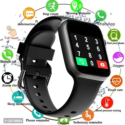 T-500  Smart Watch Sleep Monitor, Distance Tracker, Calendaring, Sedentary Reminder, Text Messaging, Pedometer, Calorie Tracker, Heart Rate Monitor Smartwatch (Black)-thumb2