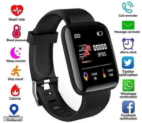 ID116 Bluetooth Smart Watch for Boys Android  iOS Devices Touchscreen Fitness Tracker for Men Women, Kids Activity with Step Counting Waterproof-thumb4