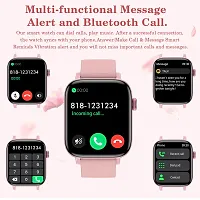 New PINK SMART WATCH 2023 latest version /T500 Full Touch Screen Bluetooth Smartwatch with Body Temperature, Heart Rate  Oxygen Monitor Compatible with All 3G/4G/5G Android  iOS-thumb2