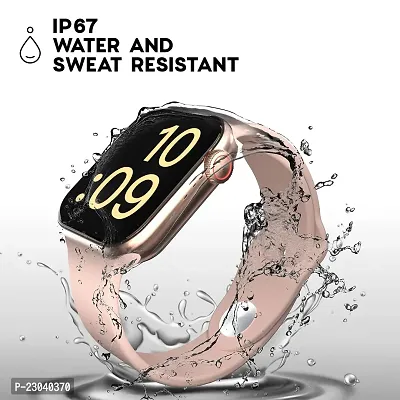 SMART WATCH 2023 latest version PINK /T500 Full Touch Screen Bluetooth Smartwatch with Body Temperature, Heart Rate  Oxygen Monitor Compatible with All 3G/4G/5G Android  iOS-thumb2