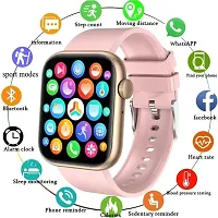 SMART WATCH 2023 latest version PINK /T500 Full Touch Screen Bluetooth Smartwatch with Body Temperature, Heart Rate  Oxygen Monitor Compatible with All 3G/4G/5G Android  iOS-thumb2