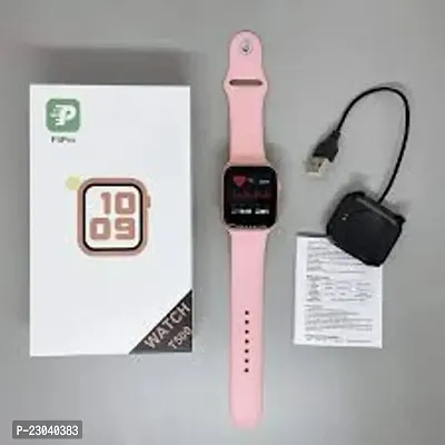 New /PINK SMART WATCH 2023 latest version /T500 Full Touch Screen Bluetooth Smartwatch with Body Temperature, Heart Rate  Oxygen Monitor Compatible with All 3G/4G/5G Android  iOS-thumb5