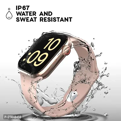 New PINK//SMART WATCH 2023 latest version /T500 Full Touch Screen Bluetooth Smartwatch with Body Temperature, Heart Rate  Oxygen Monitor Compatible with All 3G/4G/5G Android  iOS-thumb2