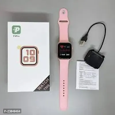 /PINK SMART WATCH 2023 latest version /T500 Full Touch Screen Bluetooth Smartwatch with Body Temperature, Heart Rate  Oxygen Monitor Compatible with All 3G/4G/5G Android  iOS-thumb5