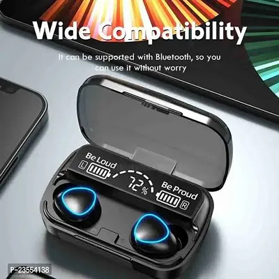 M10 .TWS Bluetooth V5.1 in-Ear Wireless Earbuds with Upto 3 Hours Playback Stereo Sports Waterproof Bluetooth Earphone-thumb0